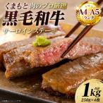 ステーキ くまもと黒毛和牛 サーロイン 1kg