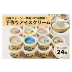 ふるさと納税 【希少なジャージー牛乳100%使用】濃厚！手作りアイスクリーム（24個入） 熊本県小国町