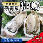 殻付き牡蠣 生食用 冷凍 72個