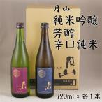 月山 純米吟醸&芳醇辛口純米酒セット 720ml×2本