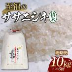 全6回定期便 至福のササニシキ精米 5kg×2袋