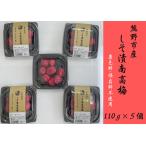 昔ながらのすっぱい しそ漬け梅干し 110g×5