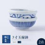 砥部焼 3寸玉縁鉢セット 外唐草 十草 鉢 BJCO015