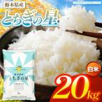 お米 とちぎの星 白米 20kg