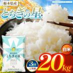 お米 とちぎの星 無洗米 20kg