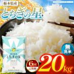 お米 とちぎの星 無洗米 20kg