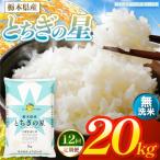 お米 とちぎの星 無洗米 20kg