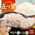 無洗米 もち麦セット さがびより3kg キラリモチ 300g×2袋