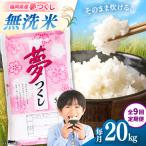 無洗米 夢つくし 20kg