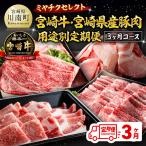 牛肉 セット ミヤチクセレクト 宮崎牛 産豚肉用途別定期便
