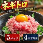 4回定期便 まぐろのネギトロ 5パック