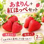 あまりん 紅ほっぺ いちご 各1パック