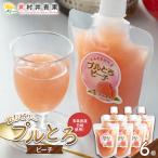 果実の恵み 飲むゼリー プルとろピーチ 6個セット