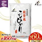 米 定期便 石川米こしひかり 10kg×6回