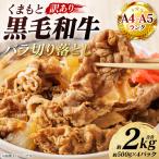 牛肉 くまもと黒毛和牛 バラ 切り落とし 約2kg