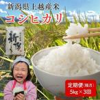 令和8年産 産米 コシヒカリ 定期便 5kg×3回