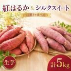 さつまいも 紅はるか シルクスイート 土付き 計5kg