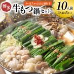 もつ鍋 牛もつ スープ ちゃんぽん麺 セット10人前
