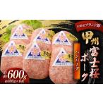 甲州富士桜ポーク ハンバーグ 約600g