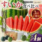 熊本 すいか 食べ比べ 定期便 3月 4月 果物