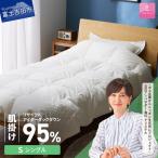 純銀の糸×リサイクルアイダーダウン95%肌掛け