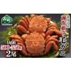 毛ガニ 前浜茹で毛がに 約500g~550g 2尾