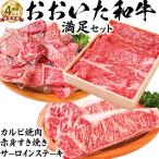 おおいた和牛 満足 セット カルビ焼肉 赤身すき焼き