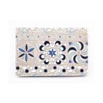 fu.... tax [ library shop Ozeki ] card-case as . Pas card holder ..( blue )[ leather handicraft ] Tokyo Metropolitan area Sumidaku 