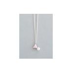 ネックレス 三角 ピンク パール付き 七宝 アクセサリー