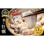 ふるさと納税 牡蠣 冷凍 蒸し牡蠣 内閣総理大臣賞 受賞 大粒 1kg （500g×2箱） MSC認証 マルト水産 岡山県邑久町虫明産 かき カキ 貝 海.. 岡山県瀬戸内市