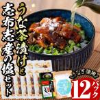 うな茶漬けと志布志産の塩セット きざみ鰻12パック