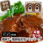 キッチン飛騨のこだわり ハンバーグ 4個セット