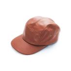 レザーキャップ 大きめJETCAP キャメル