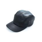 レザーキャップ 大きめJETCAP ブラック