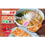 ふるさと納税 【佐野餃子(中)野菜餃子24個4人前】×2袋と【濃縮佐野ラーメン】6人前_ラーメン 餃子 セット 佐野 栃木県 人気 おすすめ 送料.. 栃木県佐野市