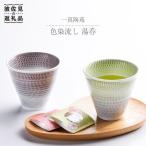 食器 グラス 湯呑 波佐見焼 色染流し 2点セット