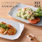 ハーフラインシリーズ 長角皿2枚セット