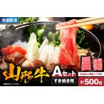 ふるさと納税 山形牛すき焼き用Ａセット(もも肉または肩肉300g＆バラ肉200g) 肉の工藤提供 hi004-hi023-001r  国産牛 牛肉 ブランド牛 精肉 肉 .. 山形県東根市