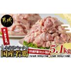 ふるさと納税 国産若鶏5.1kg 小分けパック!カット済み!_MJ-3314_(都城市) もも肉300g×5P むね肉300g×12P 鶏肉 小分け 若鶏 冷凍 宮崎県都城市