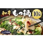 ショッピングもつ鍋 ふるさと納税 和牛もつ鍋 10人前 500g×2パック 合計1kg スープ 8袋 福岡県柳川市