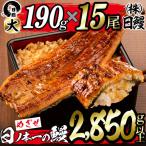 日ノ本一の鰻の蒲焼き 計15尾セット 計2 850g以上