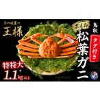 ふるさと納税 【3月上旬までの受付】【魚倉】 タグ付き ボイル 松葉ガニ (特特大1,100g以上) かに 蟹 カニ 鳥取県倉吉市