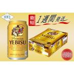 ふるさと納税 サッポロ エビス ヱビス ビール 350ml×24本 (1ケース) ＜千葉（船橋）工場＞ 缶ビール お酒 千葉県船橋市