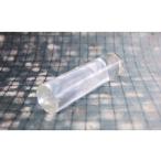 女性に 印鑑13.5mm 水晶 イタリアンレザ印鑑ケース付