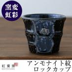 B-146 窯変虹彩 アンモナイト紋ロックカップ