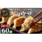 ふるさと納税 国産の素材にこだわった餃子(計60個・10個×6P)ぎょうざ おかず お惣菜 おつまみ 冷凍【DA-2】【味の大作】 宮崎県門川町