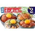 ふるさと納税 緊急支援 海鮮 真鯛・ブリ・カンパチ・マグロの漬け丼セット4種×2P《迷子の真鯛を食べて応援 養殖生産業者応援プロジェクト》.. 高知県芸西村