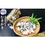 ふるさと納税 北海道厚岸産 むきかき 500g 魚貝類 生牡蠣 牡蠣 カキ むき牡蠣 マルえもん 北海道厚岸町
