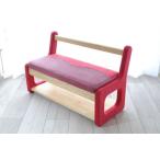 キッズ用ベンチ レッド