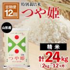 山形産 特別栽培米 つや姫 2kg×12ヶ月
